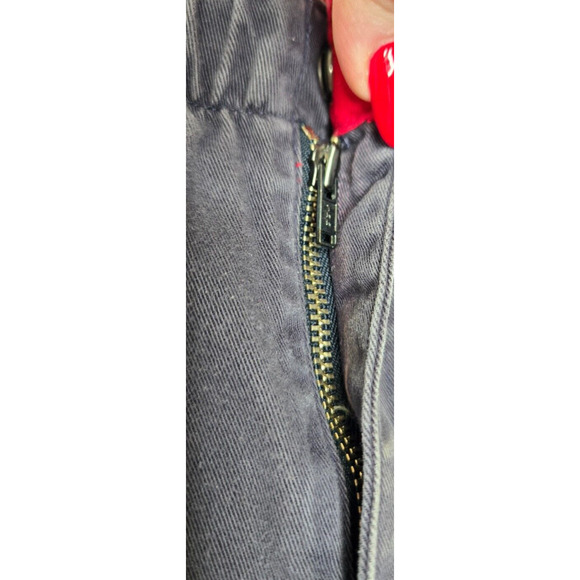 Vintage Polo Ralph Lauren Mens Chino Shorts Large Gray Blue Cotton Elastic Waist - Picture 6 of 16